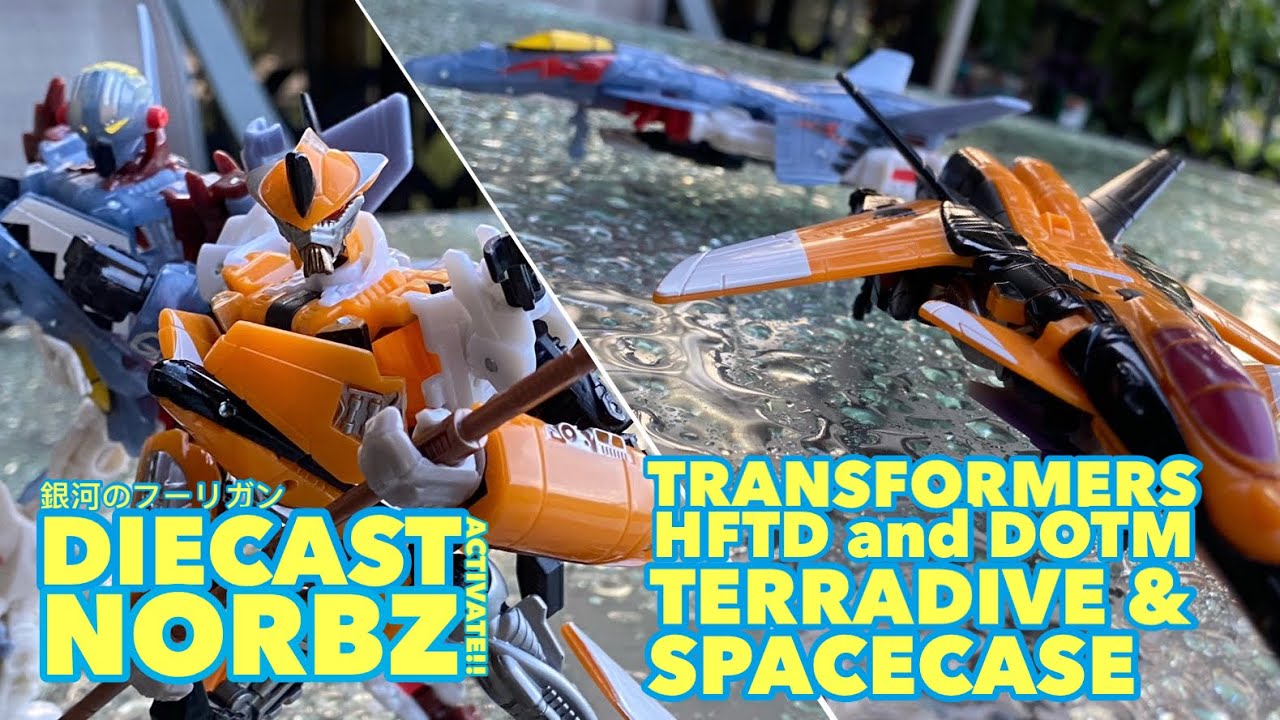 TRANSFORMERS HUNT FOR THE DECEPTICONS TERRADIVE AND DARK OF THE MOON SPACECASE