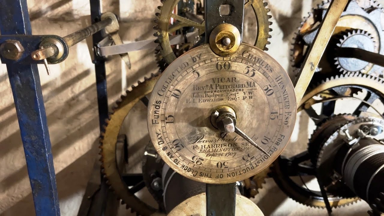 The Turret Clock of St Laurence Church Rowington in Warwickshire
