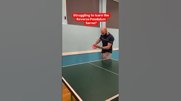 Reverse Pendulum tip for those trying to figure out the serve #tips #tabletennisserve #tabletennis