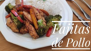 Fajitas De Pollo Con Vegetales