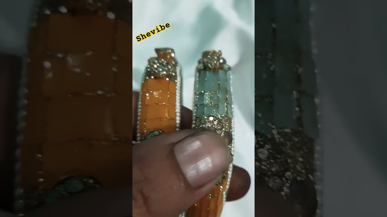 Party Wear Kundan Bangles 💎