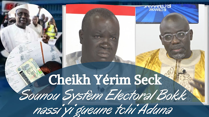 Cheikh Yérim Seck : "Le système électoral sénégalais fait parti des meilleurs au monde"