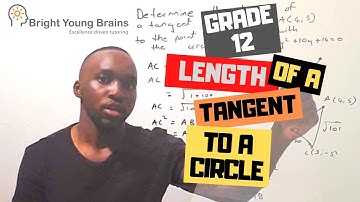 Analytical Geometry grade 12, Length Of A Tangent To A Circle