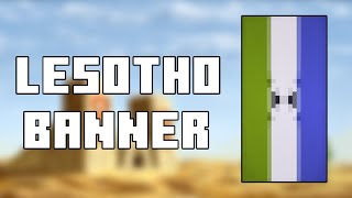 How to Build Lesotho Country Flag Banner in Minecraft 1.19 ! #lesotho #minecraft #banner