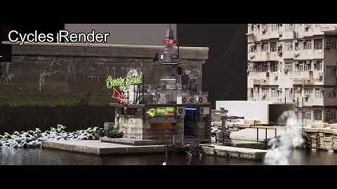 Time-lapse making a building for my background scene in Blender