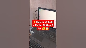 How to show and hide a folder😱🔥 #windows #excel #shorts #viral #computer #msword