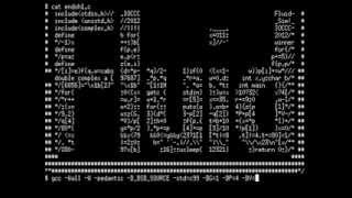 ASCII fluid dynamics  IOCCC2012 endoh1.c