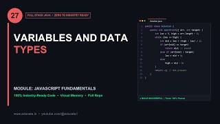 FS-027: Variables and Data Types | Full Stack Java