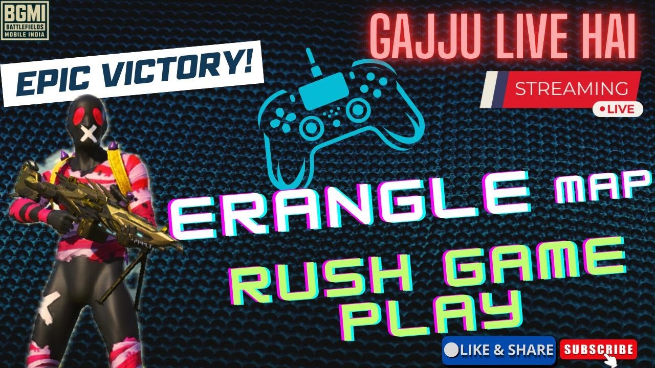 🔴ERANGLE MAP RUSH GAMEPLAY | BGMI | SQUARD OP | NEON OUTPOST EVENT |NOOB