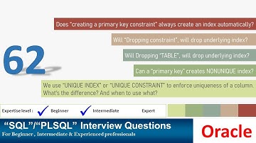 Oracle PL SQL interview question | Oracle constraint related interview question