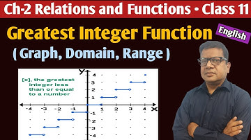 Greatest Integer Function | Step Function | Floor Function | graph of greatest integer function