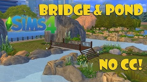 Pond Bridge Speed Build No CC, No Mods // Sims 4