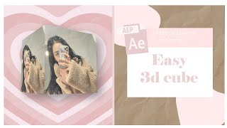 easy 3d cube after effects