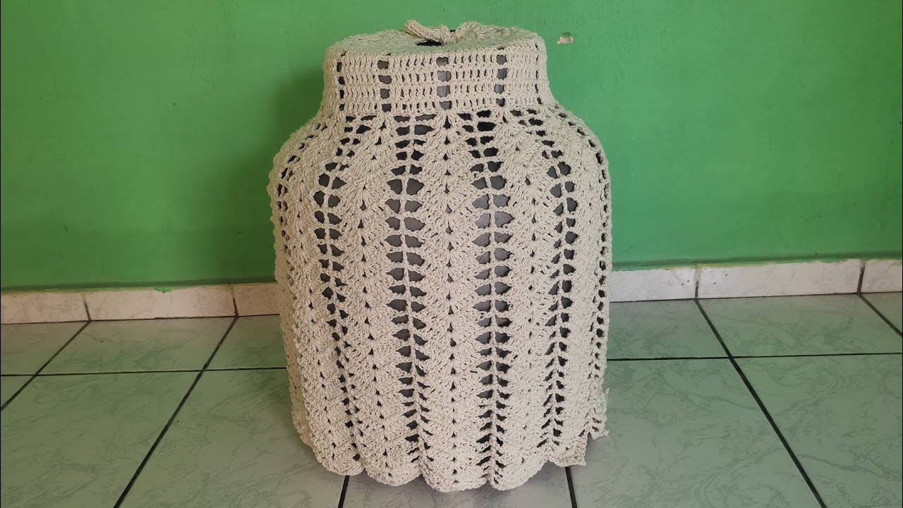 Capa para bujão de gás de crochê passo a passo