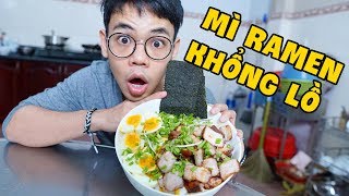 THỬ THÁCH LÀM TÔ MÌ RAMEN KHỔNG LỒ CHO 5 NGƯỜI ĂN (Oops Banana)