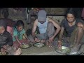Cooking mix food of maize flour and millet || Traditional village life
