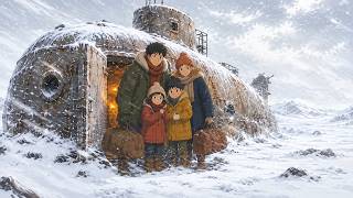 Family Trapped in a MASSIVE BLIZZARD Finds an Abandoned Submarine | Ghibli Survival Story