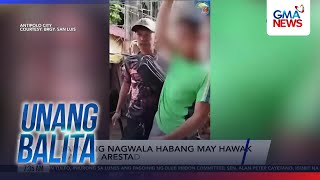 Lalaking Nagwala Habang May Hawak Na Itak Arestado  Unang Balita