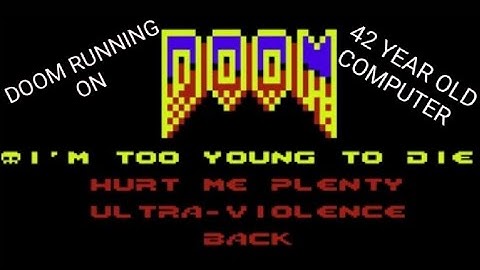 DOOM RUNNING ON...42 YEAR OLD COMPUTER THE VIC20 #doom #retrogaming #doometernal #wow #wtf