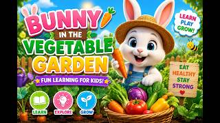 Fun learning vegetables with bunny