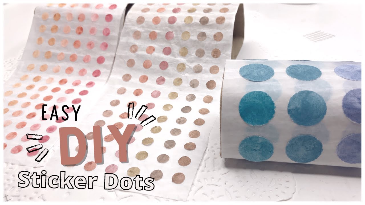 DIY Sticker Dots (Tutorial)  Easy DIY Stationery You Can Do At