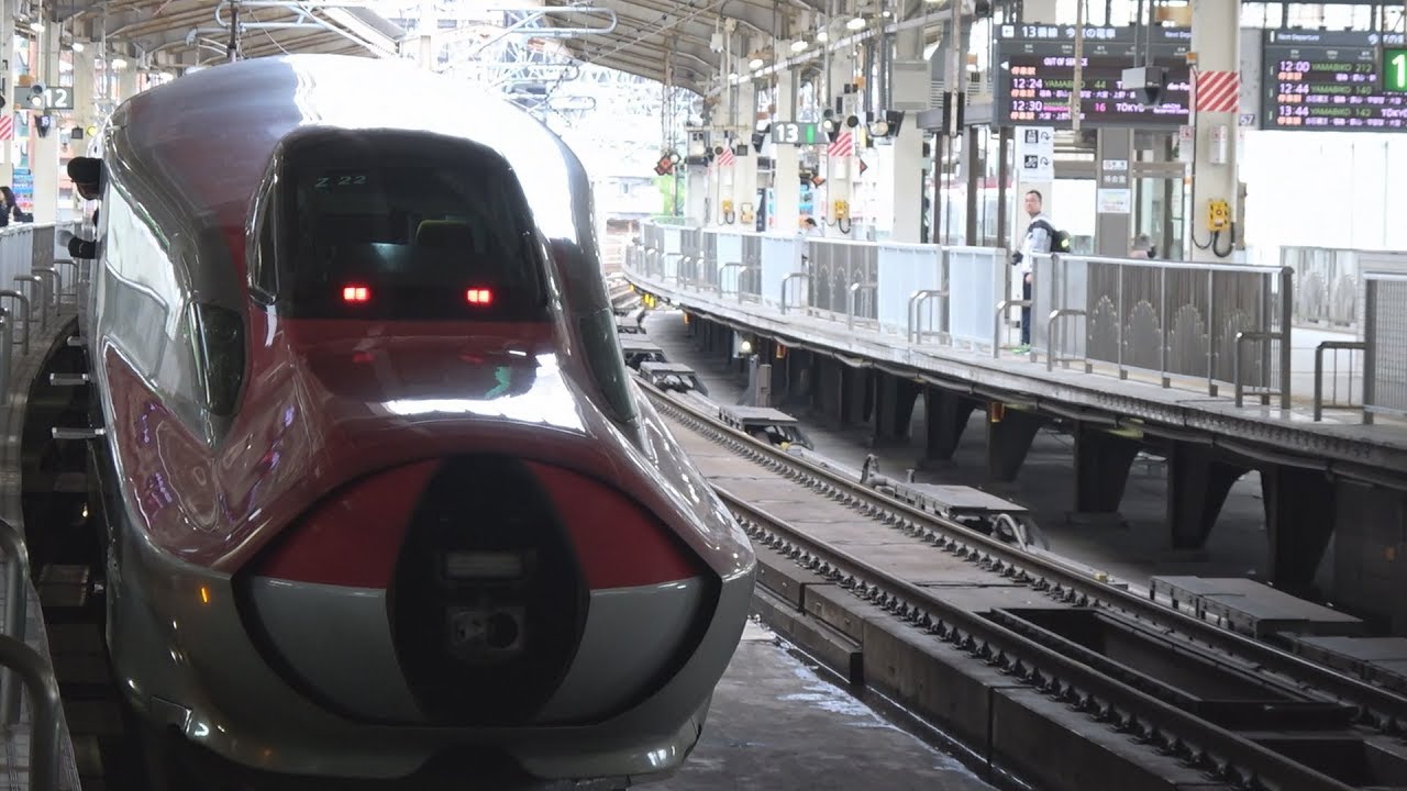 仙台駅で分割するはやぶさ号とこまち号を撮ってみた Youtube