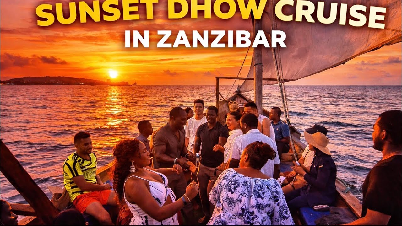 I Didn’t Expect THIS in Zanzibar …Traditional Sunset Dhow Cruise in Nungwi in 4K