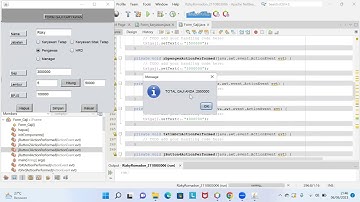 Tugas UAS PBO membuat aplikasi karyawan menggunakan netbeans