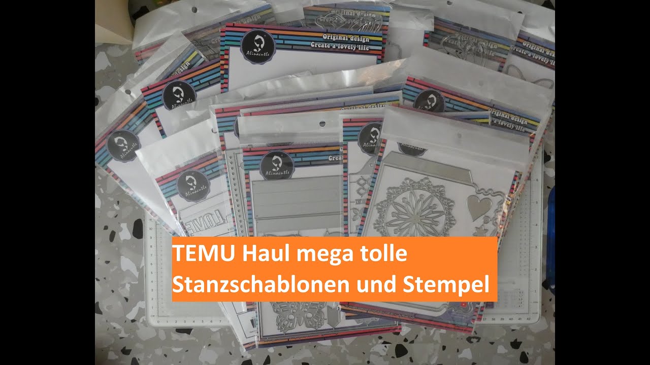 Mega tolle Stanzschablonen  und Stempel von Alina Craft