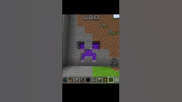 how to make automatic creeper portal in Minecraft #minecraft #shorts #youtube #shortfeed #viral