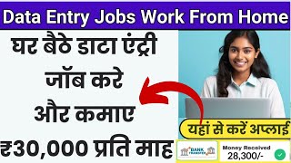 Data Entry Expert Shares Top Work From Home Jobs to Earn ₹900 Per Day!