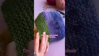 This mohair brush is a game changer! #shorts #mohair #yarn #knitting #crochet #yarnhack