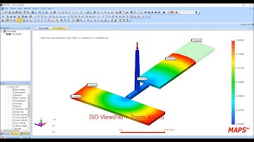MAPS-3D V11 tutorial [Eng] : Studio 2-2 : Flow length (Injection molding CAE software)