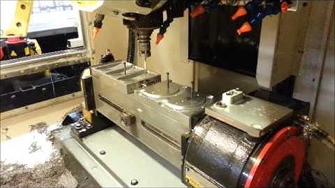 Unloading 2 Pallets from Robodrill Bed V2.0