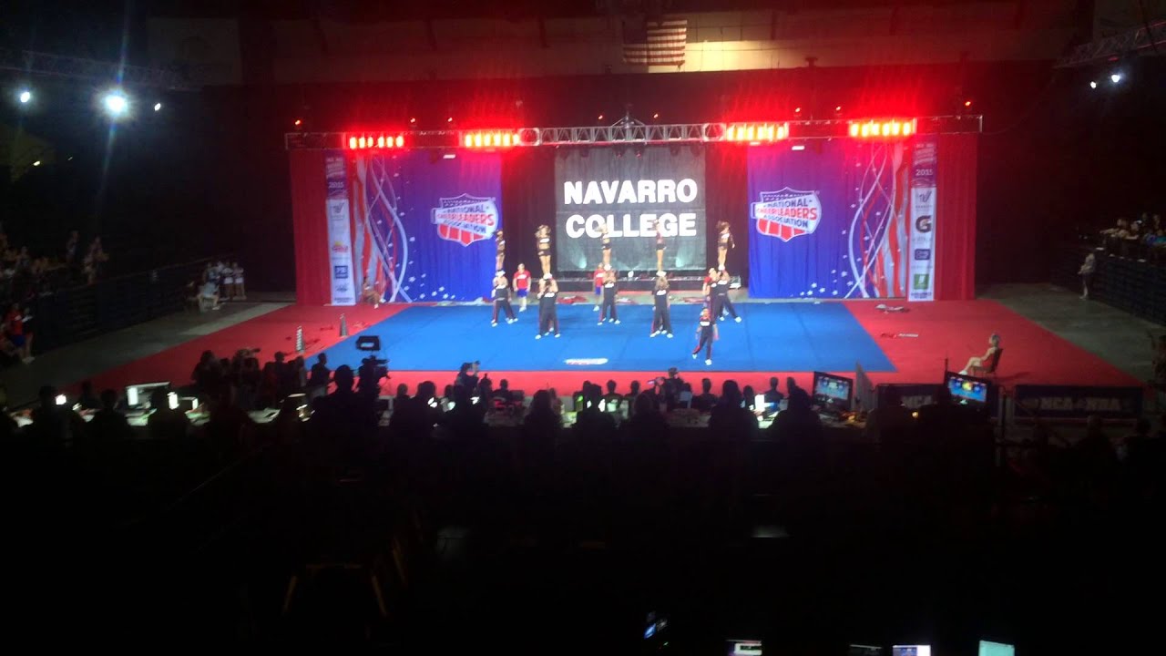 Navarro Cheer prelims 2015 YouTube
