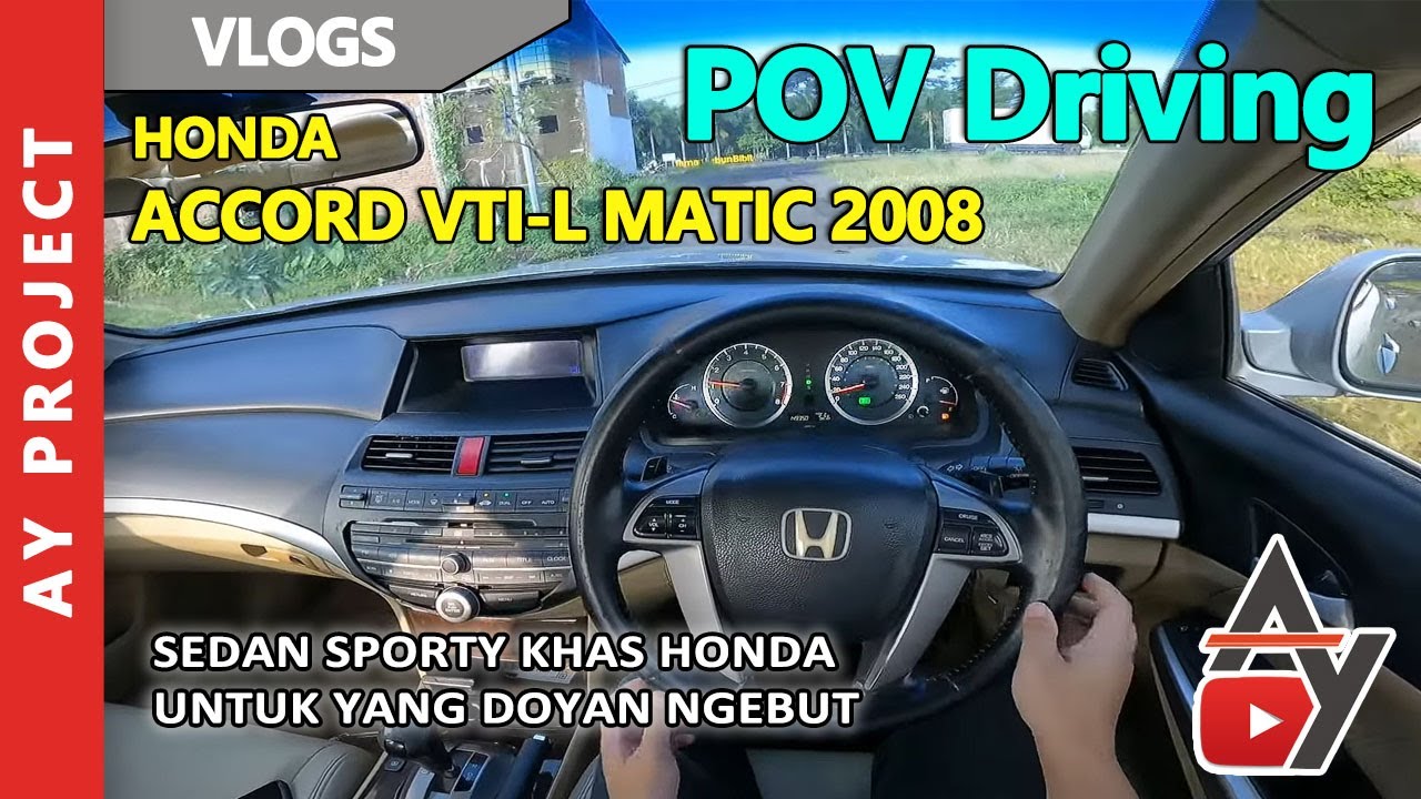 POV Driving Honda Accord 2.4 VTI-L 2008
