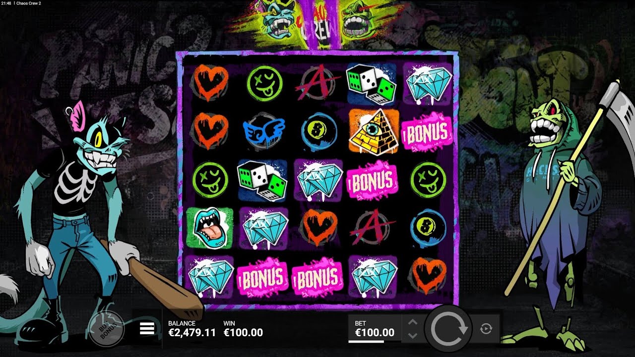 Chaos Crew 2 Slot Bonus Game Big Win x964 Online Casino Video