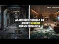 abandoned subway to luxury bunker transformation