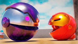 Pacman Iron-Man vs Monster Robot Pacman 01