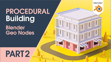 Blender3D - Creating a procedural Building with Blender 2.93 Geometry Nodes (TUTORIAL PART2)