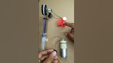 How to Generate Electricity Using Air Pump & N20 Gear Motor | #shorts #dcmotor #tech