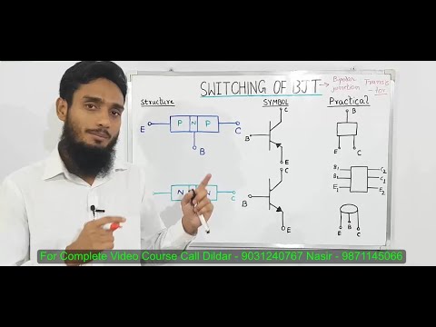 BJT Transistor switching in Hindi | Dual Diode Model | Identification of NPN PNP Transistor Demo