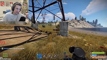 XQC perfect AK recoil control RUST! OTV  PVP server.
