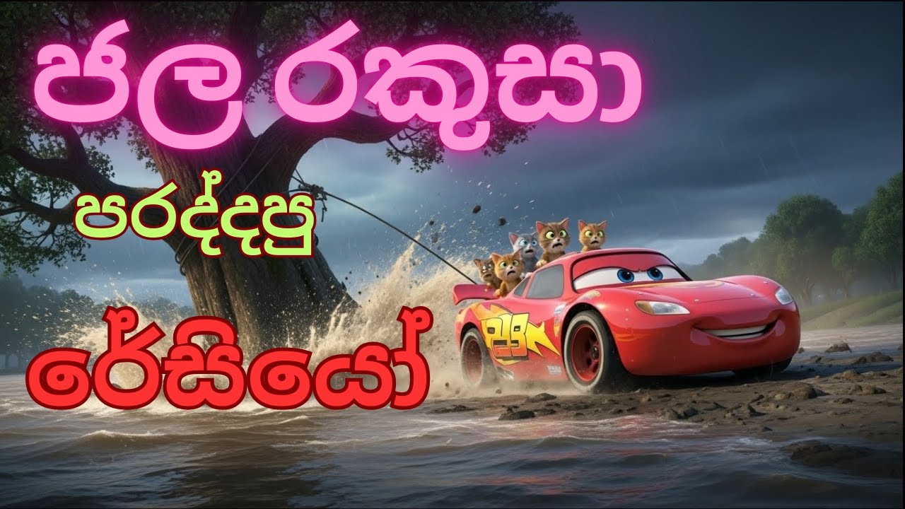 රේසියෝගෙ දඟ වැඩ 5: මහා ජල රකුසා සහ රේසියෝගේ වීර මෙහෙයුම! 🌊🐈 | Ai ළමා කතා | Kathandhara
