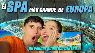 En el Spa más grande de Europa😱Toboganes de agua gigantes