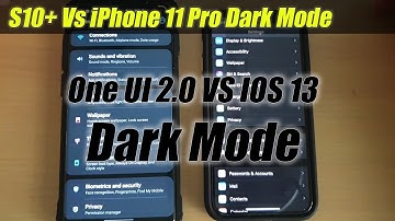 iPhone 11 Pro Vs Galaxy S10+ Dark Mode Comparison | Android 10 One UI 2 Vs iOS 13 Dark Mode