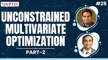 #25 Unconstrained Multivariate Optimization | Part 2 | Data Science for Engineers