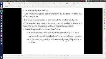 M2C Computer Networks: Module 4  Congestion Control