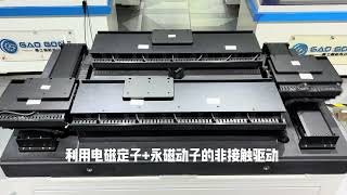 Next-Gen Maglev Transfer System: Granite-Base Linear Motor Loop Platform #LinearMotor, #Maglev,