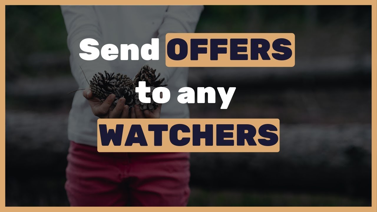 นโยบายผลิตภัณฑ์และราคา  2022  How to send offer to our watchers even if it seems that it’s impossible on eBay? (Secret trick)